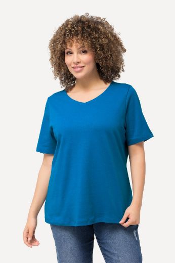 Plus size veliki brojevi Majica Slim Fit V ovrtanik za punije