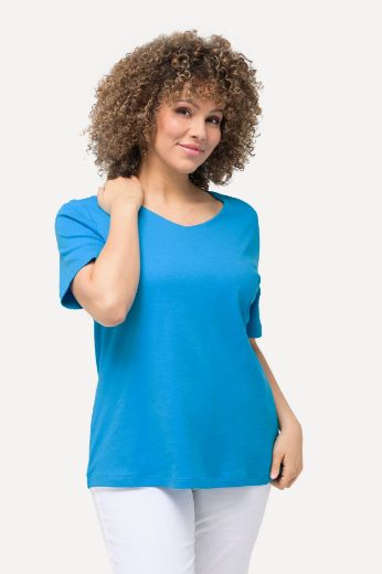 Plus size veliki brojevi Majica Slim Fit V ovrtanik za punije