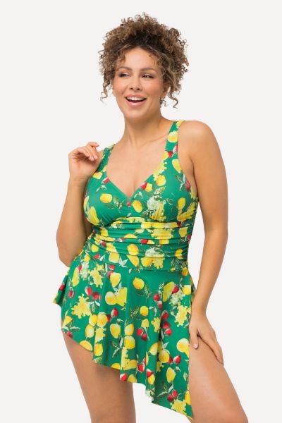 Veliki brojevi Kupaći kostim haljina V izreza moda za punije