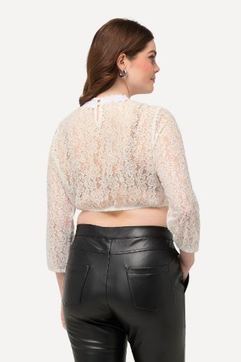 Plus size veliki brojevi Bluza s 3/4 rukavima elastičnog ruba za punije