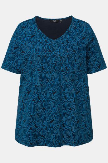 Plus size veliki brojevi Majica kratkih rukava A kroja V izreza za punije