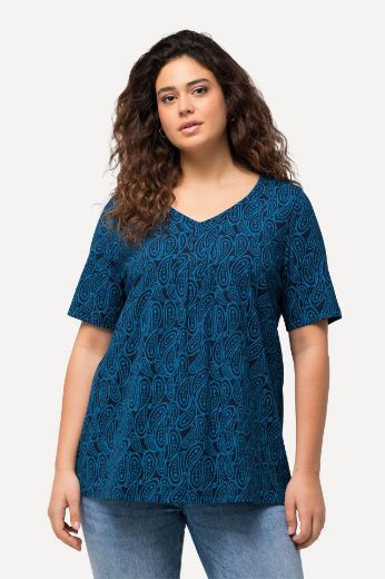 Plus size veliki brojevi Majica kratkih rukava A kroja V izreza za punije