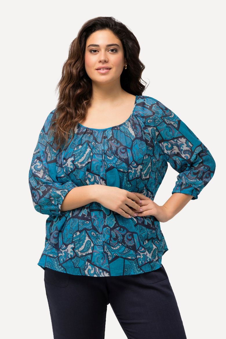 Plus size veliki brojevi Bluza s 3/4 rukavima za punije