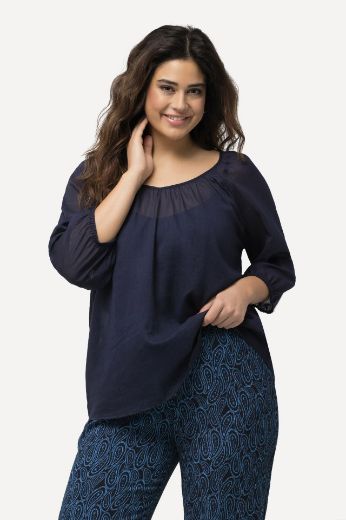 Plus size veliki brojevi Bluza s 3/4 rukavima za punije