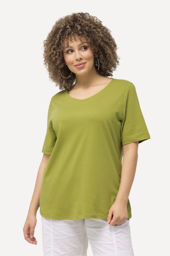 Plus size veliki brojevi Majica Slim Fit V ovrtanik za punije