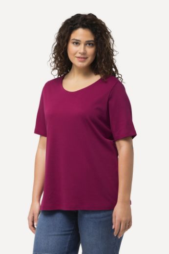 Plus size veliki brojevi Majica Slim Fit V ovrtanik za punije