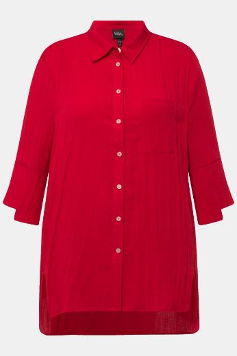 Plus size veliki brojevi Bluza s 3/4 rukavima asimetričnog kroja za punije