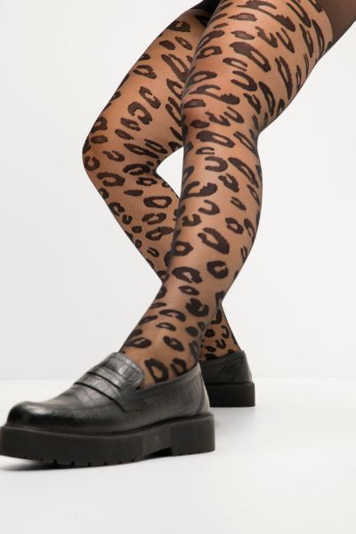 Veliki brojevi Čarape s leopard uzorkom moda za punije