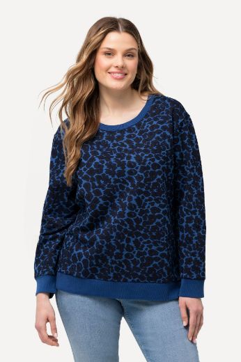 Plus size veliki brojevi Majica dugih rukava s leopard uzorkom za punije