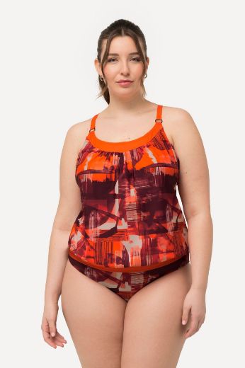 Plus size veliki brojevi Kupaći kostim Tankini apstraktnog printa za punije