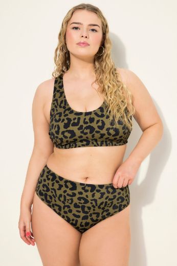 Plus size veliki brojevi Kupaći kostim dvodijelni s leopard uzorkom za punije