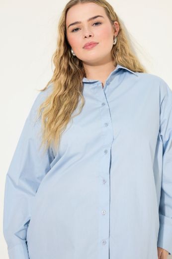 Plus size veliki brojevi Bluza dugih rukava s gumbićima za punije