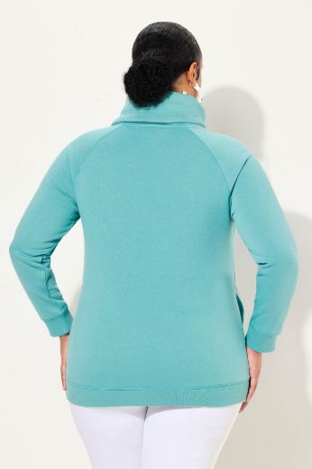 Plus size veliki brojevi Majica sportska s rol kragnom za punije