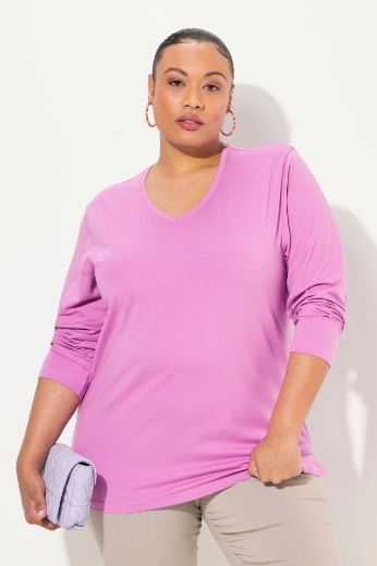 Plus size veliki brojevi Majica Basic dugi rukavi za punije