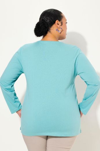 Plus size veliki brojevi Majica Basic dugi rukavi za punije