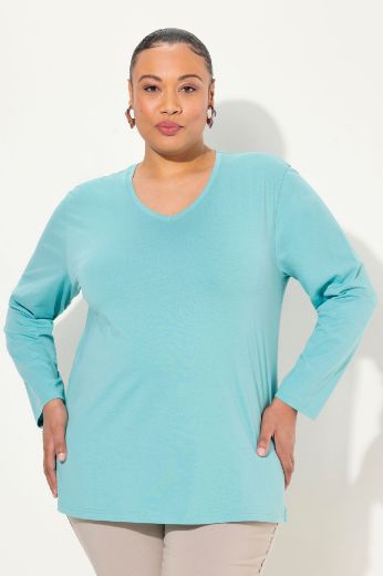 Plus size veliki brojevi Majica Basic dugi rukavi za punije