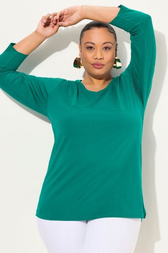 Plus size veliki brojevi Majica Basic dugi rukavi za punije