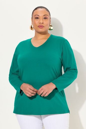 Plus size veliki brojevi Majica Basic dugi rukavi za punije