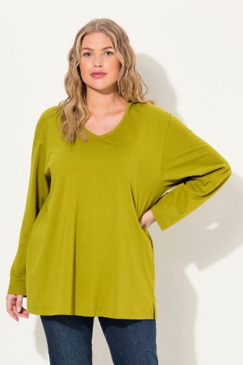 Plus size veliki brojevi Majica Basic dugi rukavi za punije