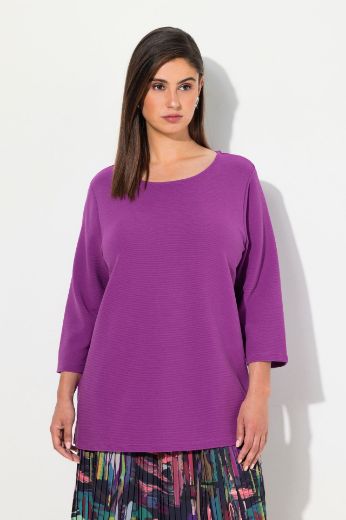 Plus size veliki brojevi Majica okruglog ovratnika 3/4 rukavi za punije