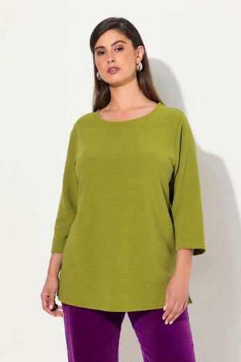 Plus size veliki brojevi Majica okruglog ovratnika 3/4 rukavi za punije