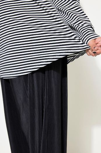 Plus size veliki brojevi Majica dugih rukava na pruge za punije