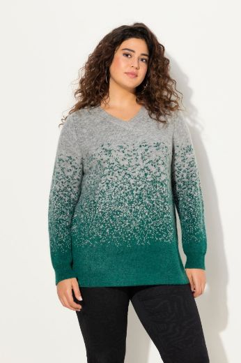 Plus size veliki brojevi Pulover V izreza za punije