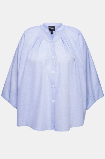 Plus size veliki brojevi Bluza V ovratnika za punije