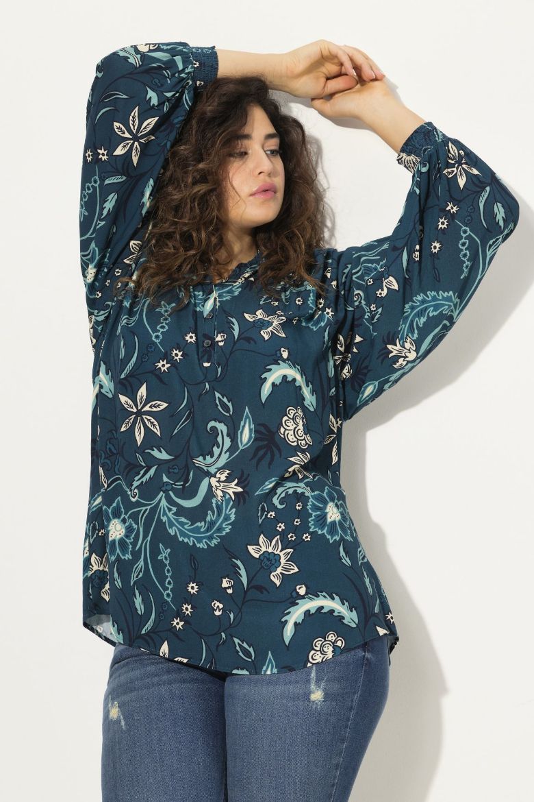 Plus size veliki brojevi Bluza dugih rukava s printom za punije