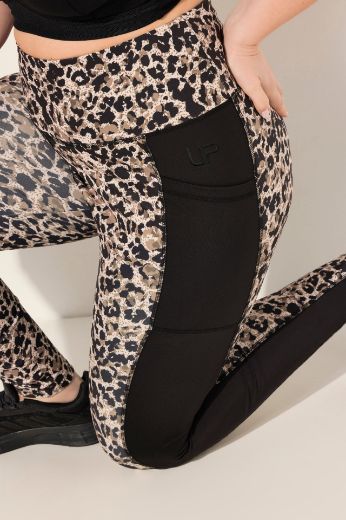 Plus size veliki brojevi Tajice s leopard printom za punije