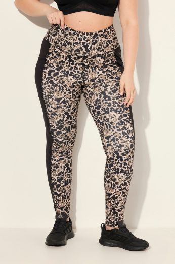 Plus size veliki brojevi Tajice s leopard printom za punije