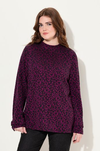 Plus size veliki brojevi Pulover s leopard printom za punije