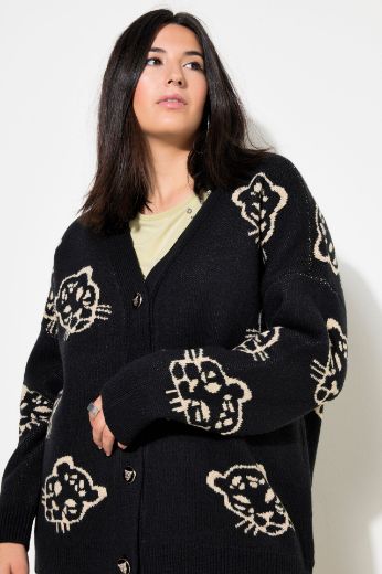 Plus size veliki brojevi Kardigan motiv leoparda za punije