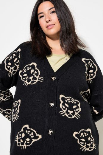 Plus size veliki brojevi Kardigan motiv leoparda za punije