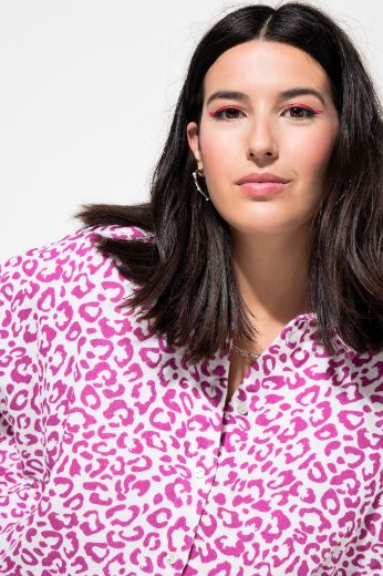 Plus size veliki brojevi Bluza  dugih rukava s leopard printom za punije