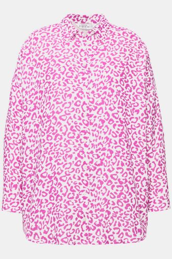 Plus size veliki brojevi Bluza  dugih rukava s leopard printom za punije