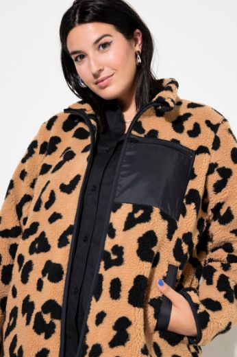 Plus size veliki brojevi Jakna lagana s leopard printom za punije