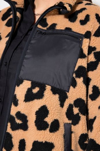 Plus size veliki brojevi Jakna lagana s leopard printom za punije