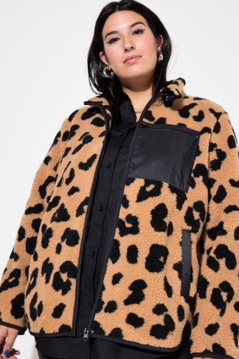 Plus size veliki brojevi Jakna lagana s leopard printom za punije