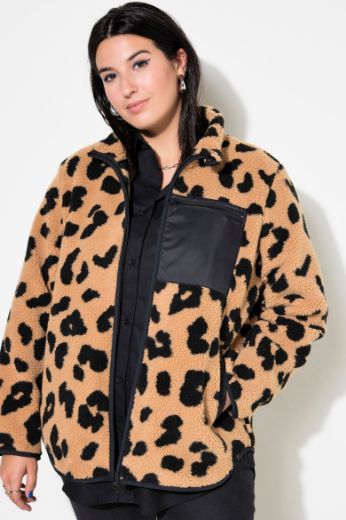 Plus size veliki brojevi Jakna lagana s leopard printom za punije