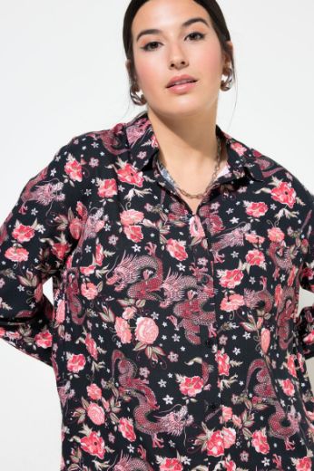 Plus size veliki brojevi Bluza dugih rukava s printom za punije