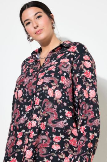 Plus size veliki brojevi Bluza dugih rukava s printom za punije