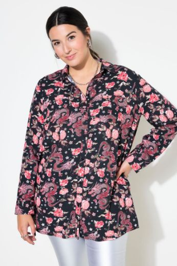 Plus size veliki brojevi Bluza dugih rukava s printom za punije