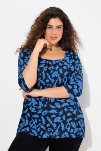 Plus size veliki brojevi Majica 3/4 rukava A kroja za punije