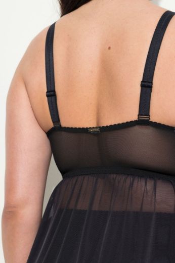 Plus size veliki brojevi Spavaćica s dodatkom ukrasne čipke za punije