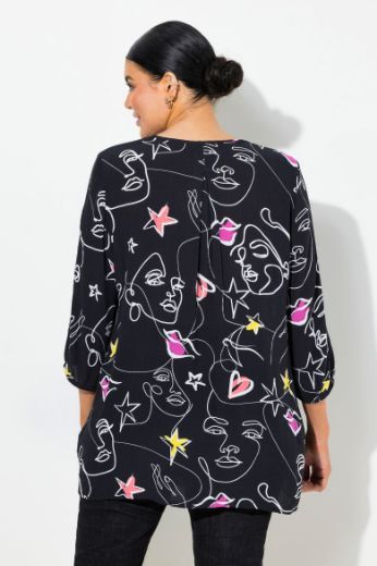 Plus size veliki brojevi Bluza 3/4 rukava okrugog ovratnika za punije