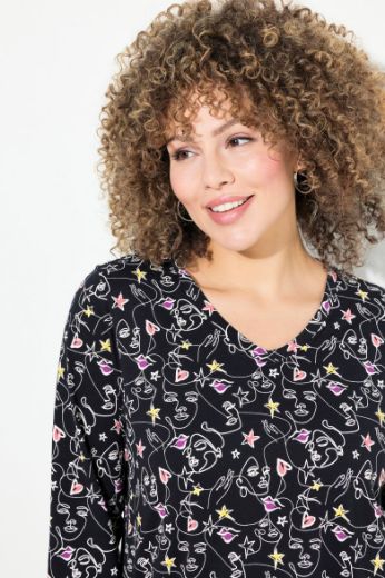 Plus size veliki brojevi Bluza 3/4 rukava A kroja za punije