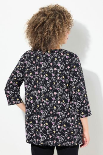 Plus size veliki brojevi Bluza 3/4 rukava A kroja za punije