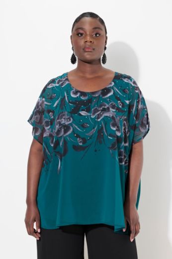 Plus size veliki brojevi Bluza elegantna dvoslojna za punije