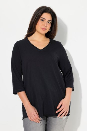 Plus size veliki brojevi Majica 3/4 rukava A kroja za punije